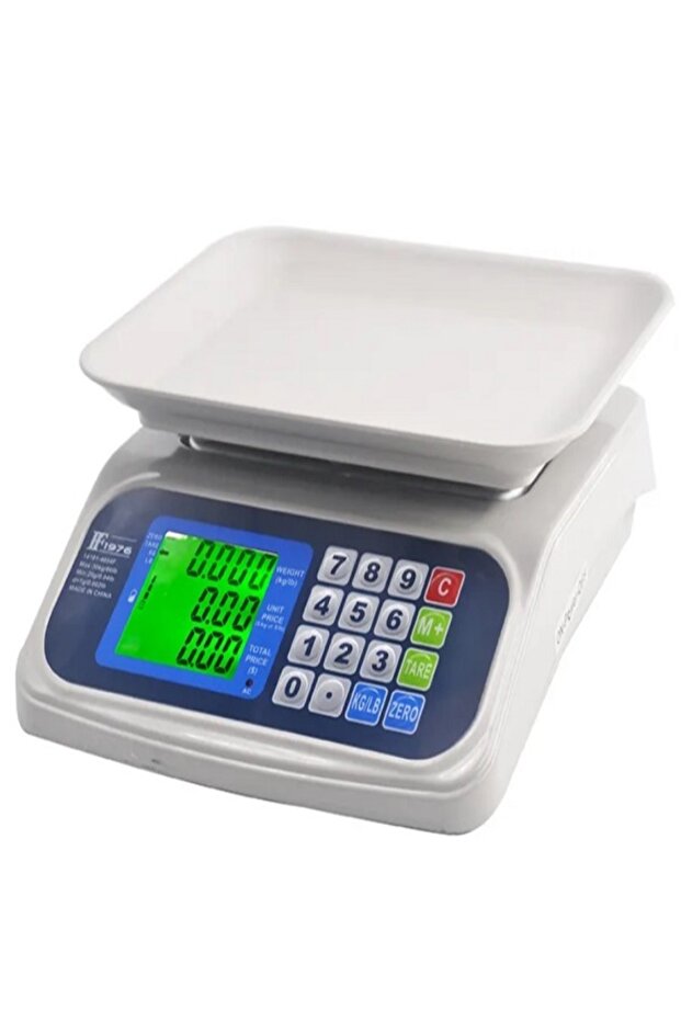 ميزان حساب الأسعار الإلكتروني - شاشة LCD كبيرة مسطحة - 2