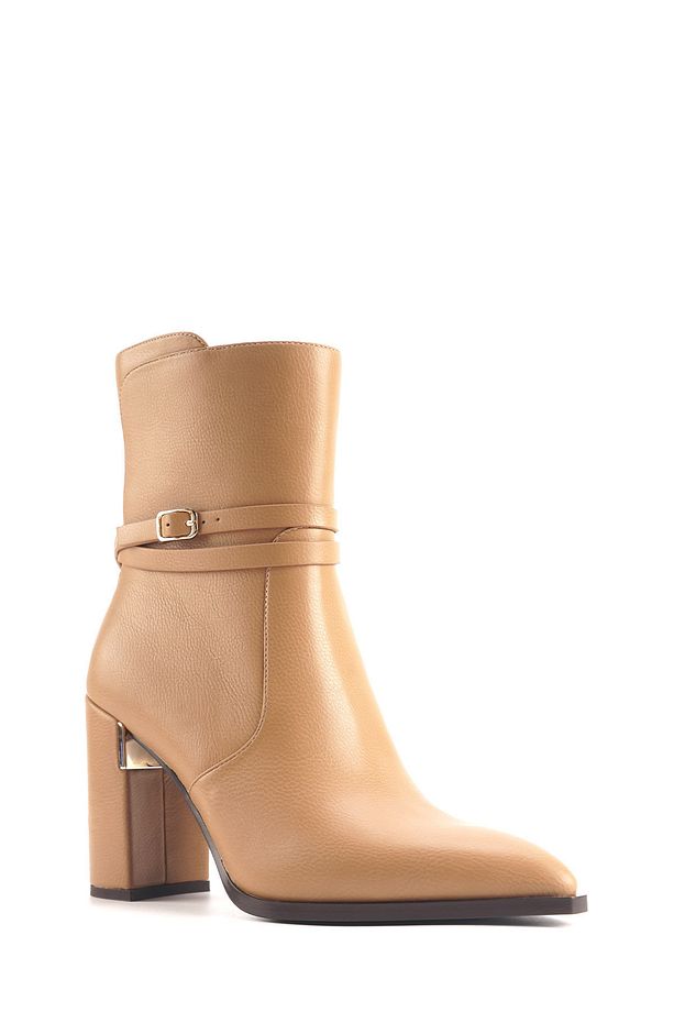 FLEUR 4PR Camel Kadın Topuklu Bot - 2