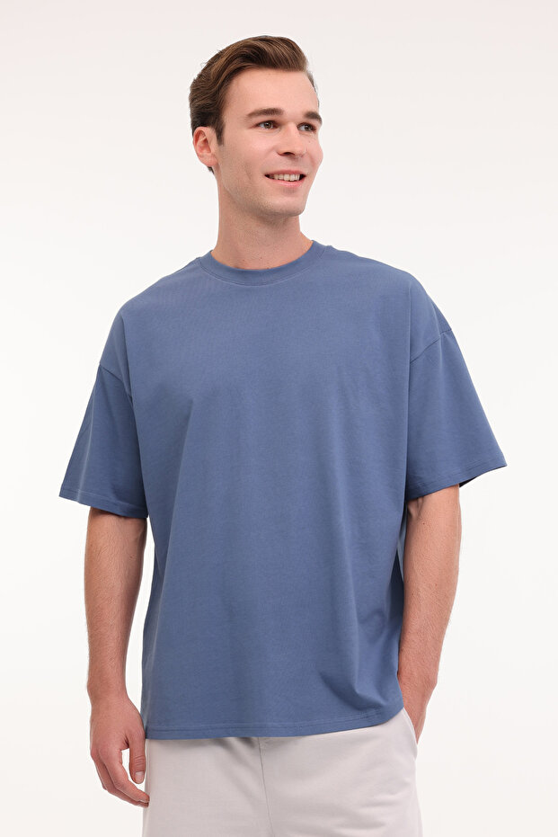 Mb 20/Ovs 11Bs201 5Fx Blue Men's Short Sleeve T-Shirt