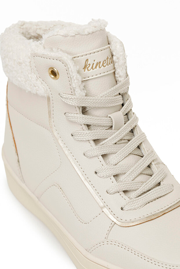 SUNWA 4PR Krem Kadın Sneaker Bot - 7