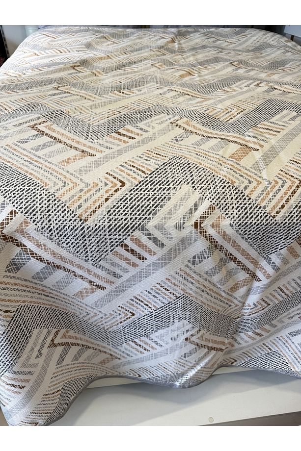 Meander Desen Baskılı 150x240 Cm. Tek Kişilik Tek Pike - 4