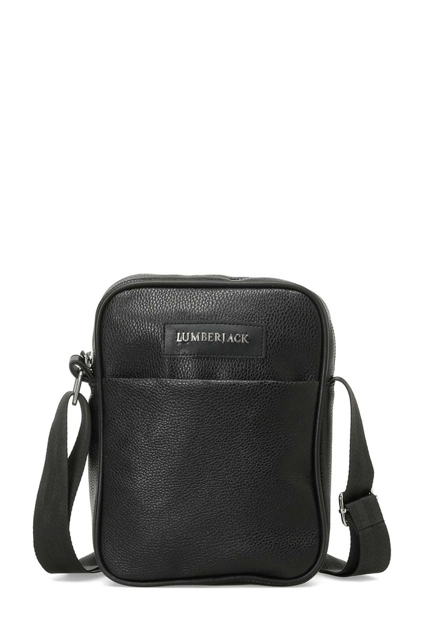 Casual Leather Cprz 4Pr Black Men's Crossbody Bag