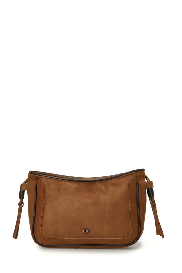 Suet Western Bgt 4Pr Tan Women's Shoulder Bag