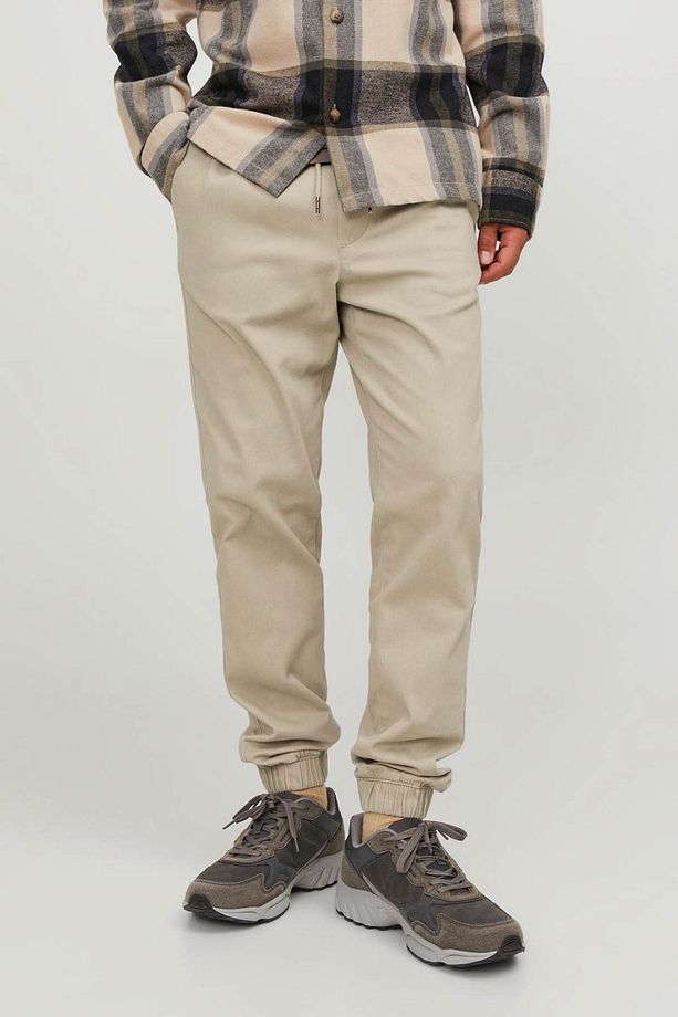 Jpstgordon Jjdave Jogger Ekru Erkek Pantolon - 1