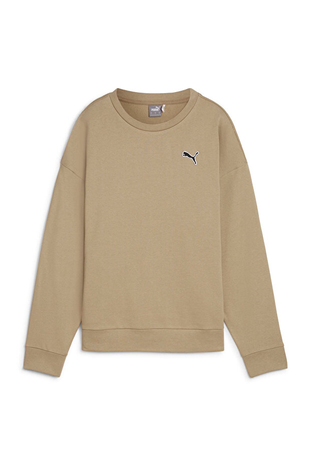 BETTER ESSENTIALS Crew FL Bej Kadın Sweatshirt - 2