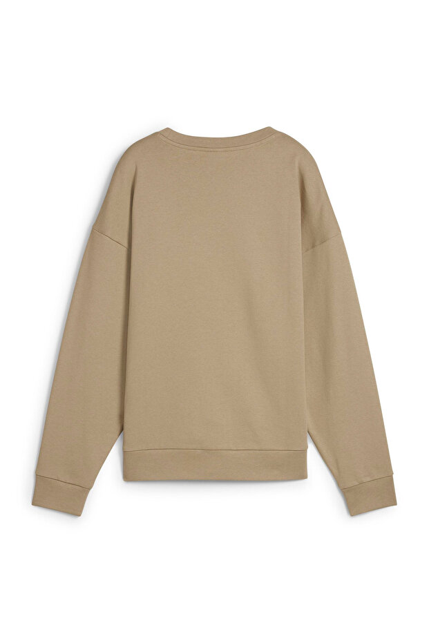 BETTER ESSENTIALS Crew FL Bej Kadın Sweatshirt - 3