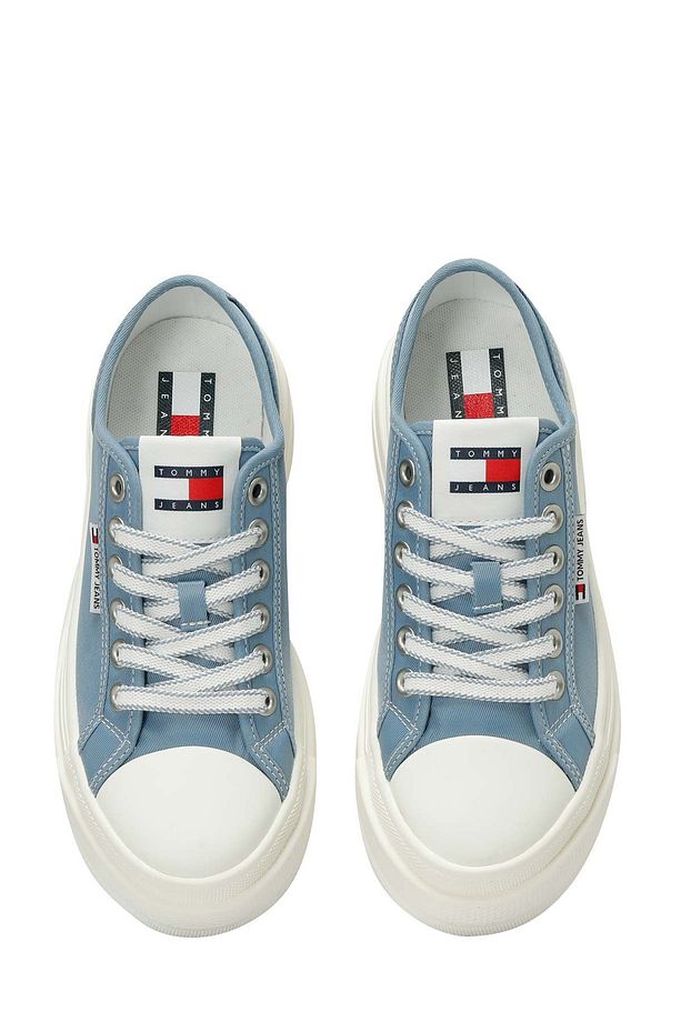 TJW FOXING FLATFORM SNEAK Mavi Kadın Sneaker - 4