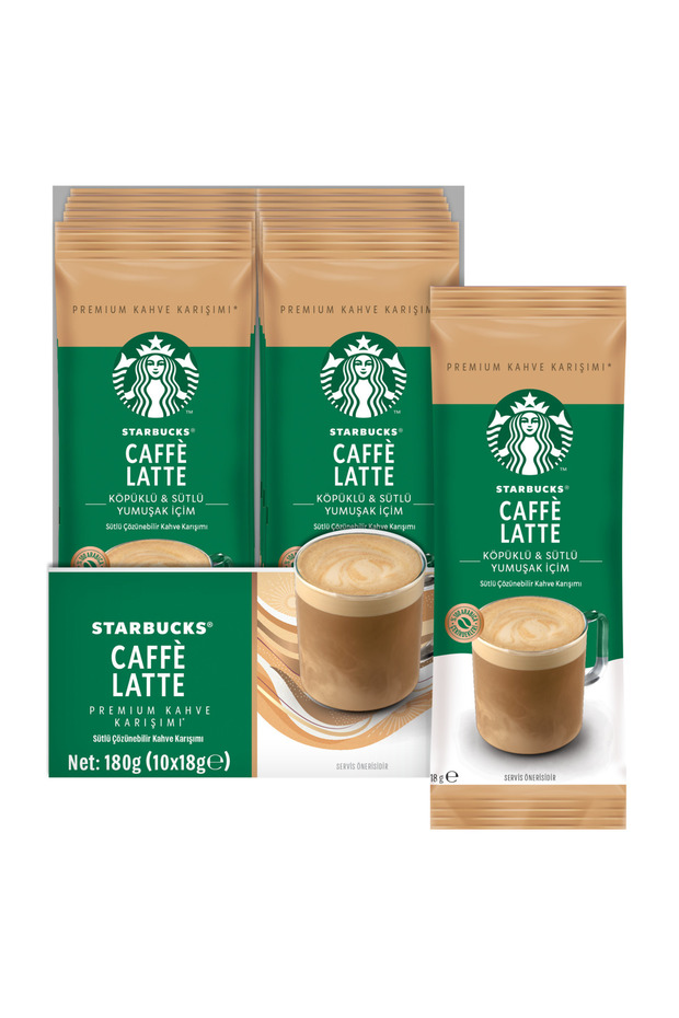 Cafe Latte Premium Kahve Karışım 18 Gr X 10 Paket - 5