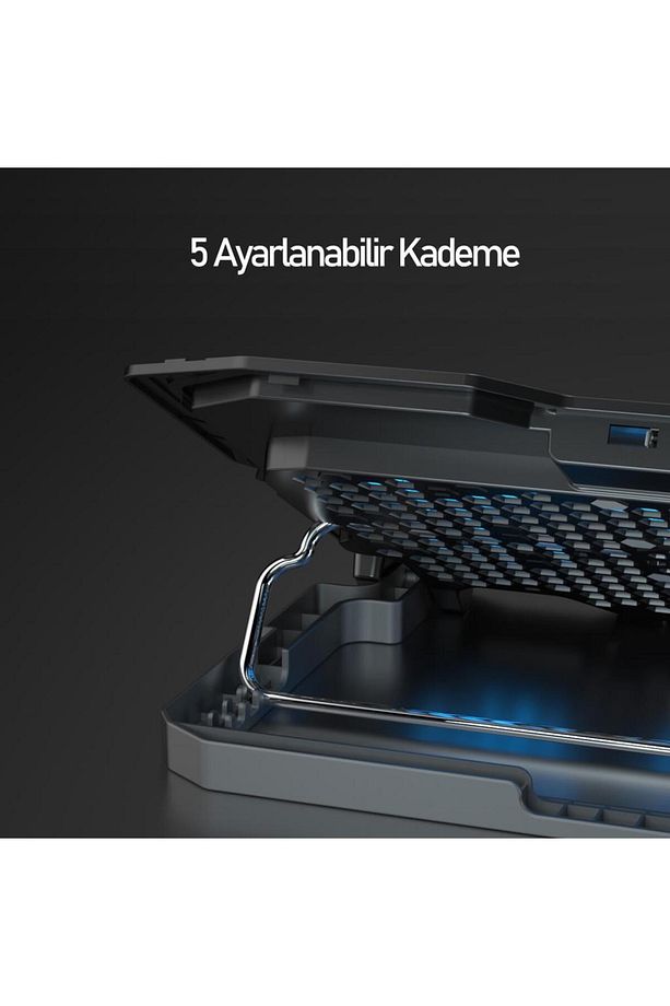 Sx-25 Faster Siyah 5 Fanlı Notebook Soğutucu Stand - 8