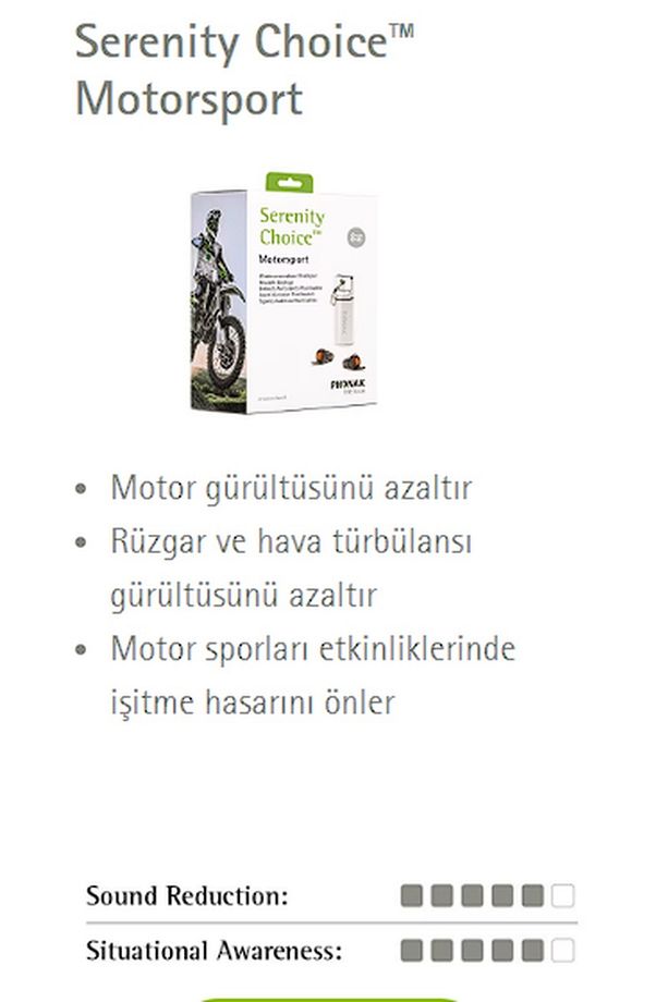 Serenity Choice Kulak Tıkacı (Motorsport) - 3