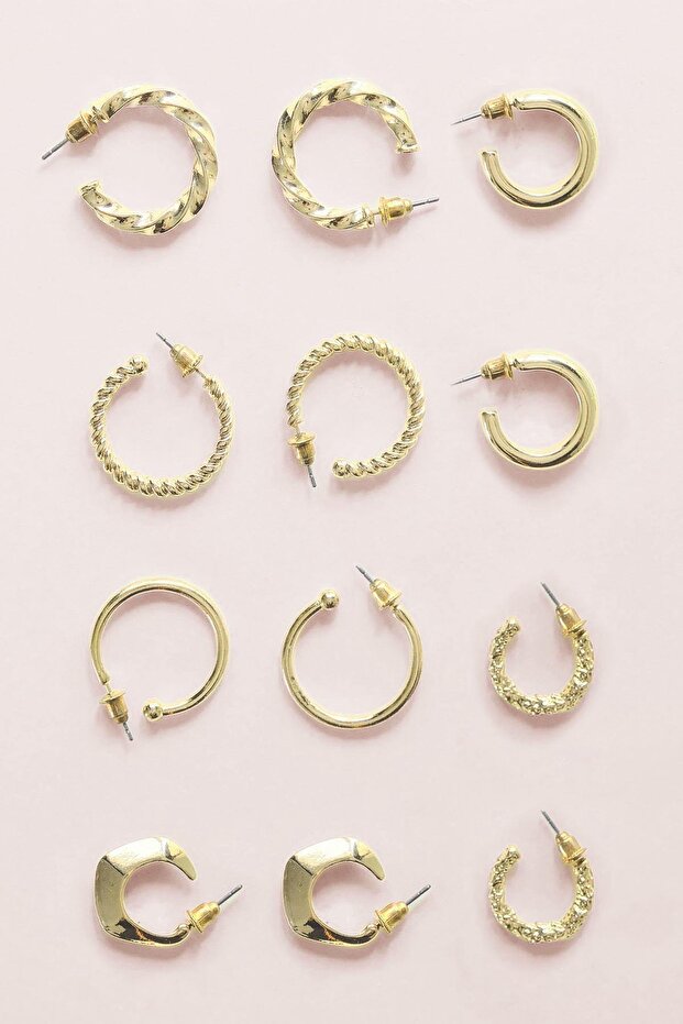 6'lı Basic Küpe Seti - 1