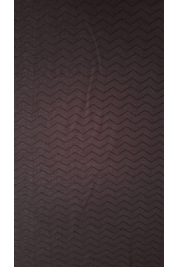 شال بنمط متعرج - بني مر - 5