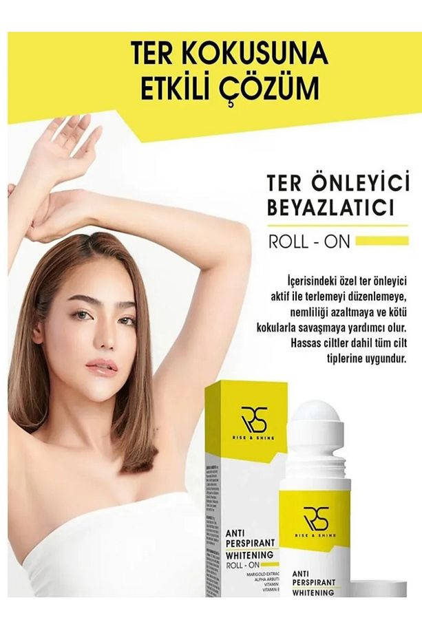Rise And Shine Antiperspirant Whitening Roll-on - 75 Ml 4 adet - 2