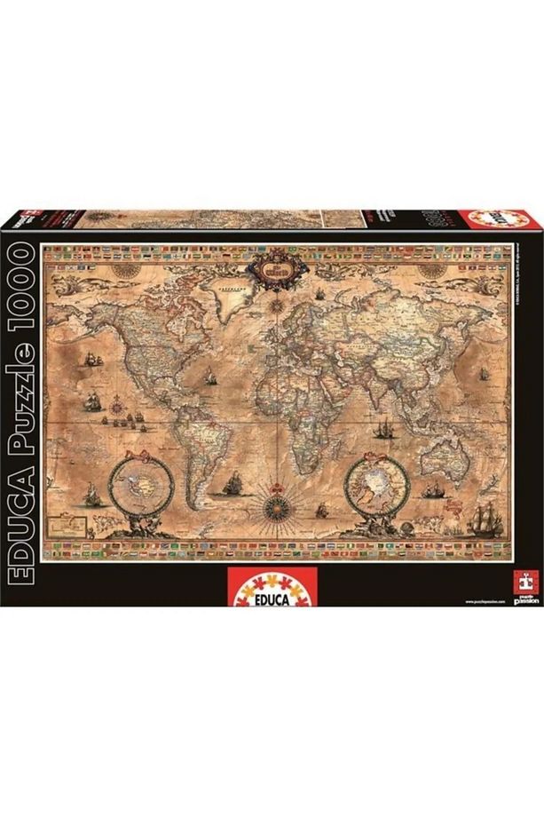 -puz.1000 Antique World Map 15, N/a - 1