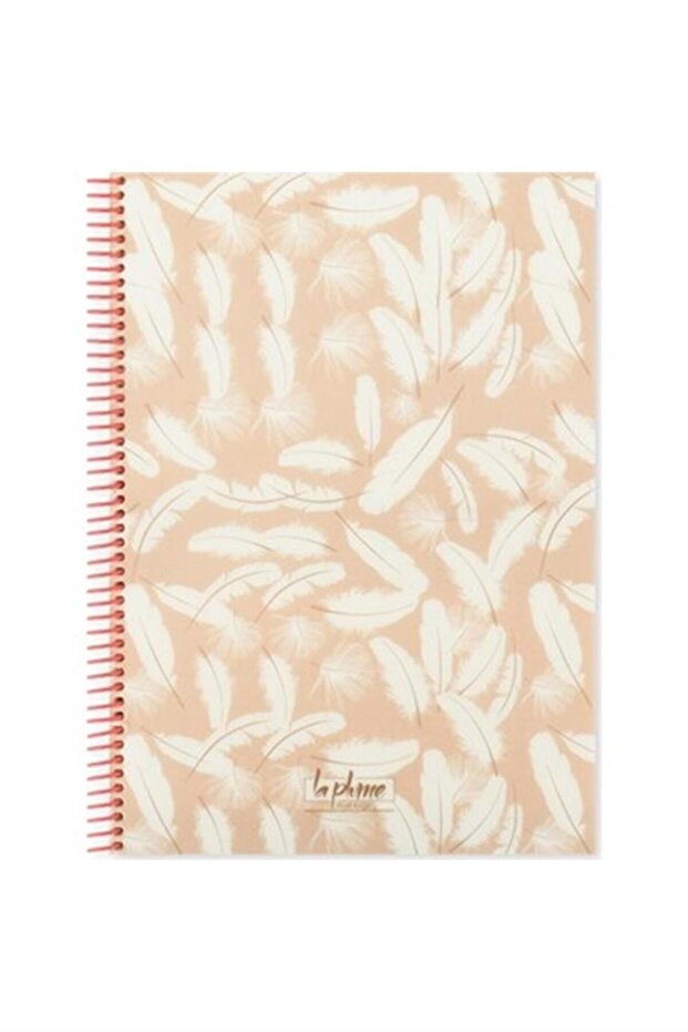 غطاء من الورق المقوى مقاس 16.5 × 22 سم مع حلزون حاد 80 ورقة من La Pluma Notebook مخطط