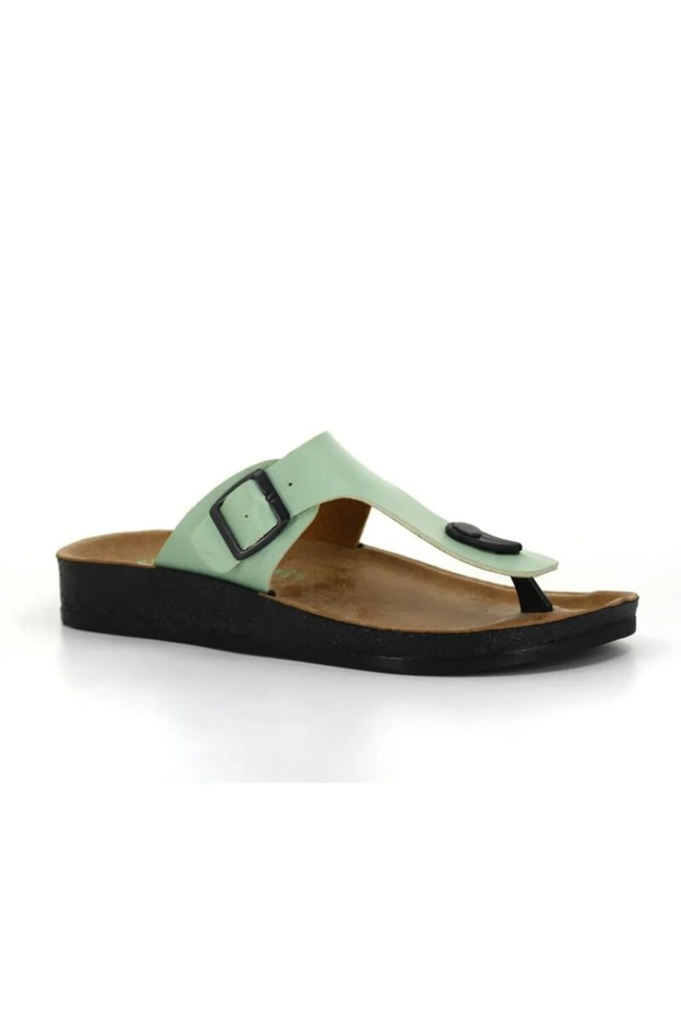 Men's Orthopedic Sole Beige Color Flip-Flop Beach Sea Summer Slippers