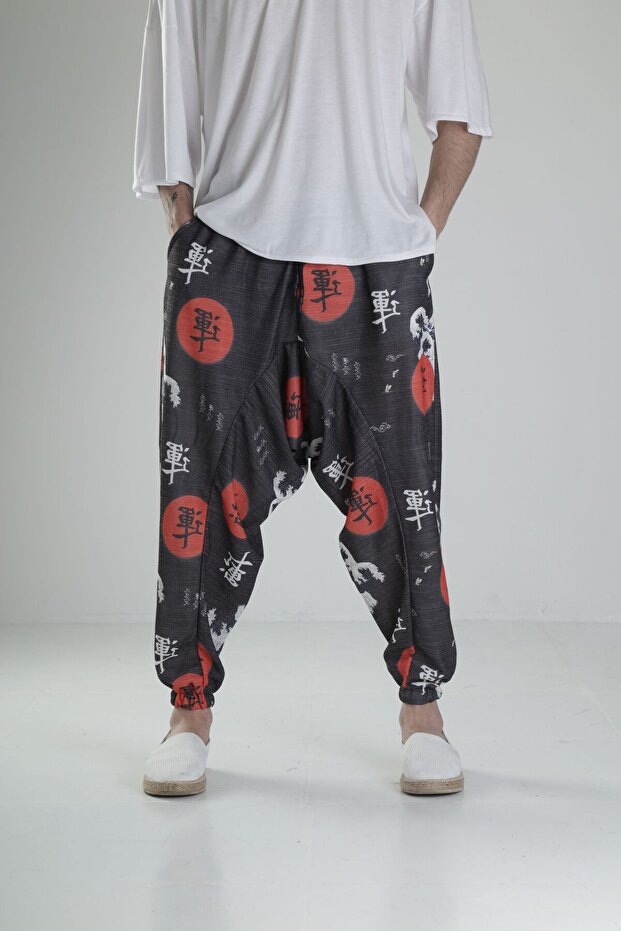 Chinese Patterned Sports Baggy