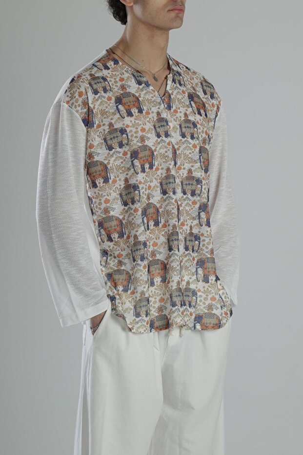 عرق الصيف منقوشة الفيل - 3