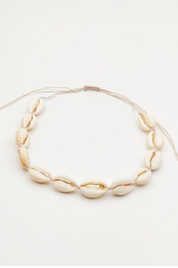 Seashell String Collar Necklace