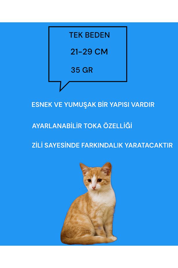 Kedi Tasması Papyonlu Kedi Tasması Zilli Kedi Tasması Tasma Ayarlanabilir Kedi Tasması Tasmalar - 6