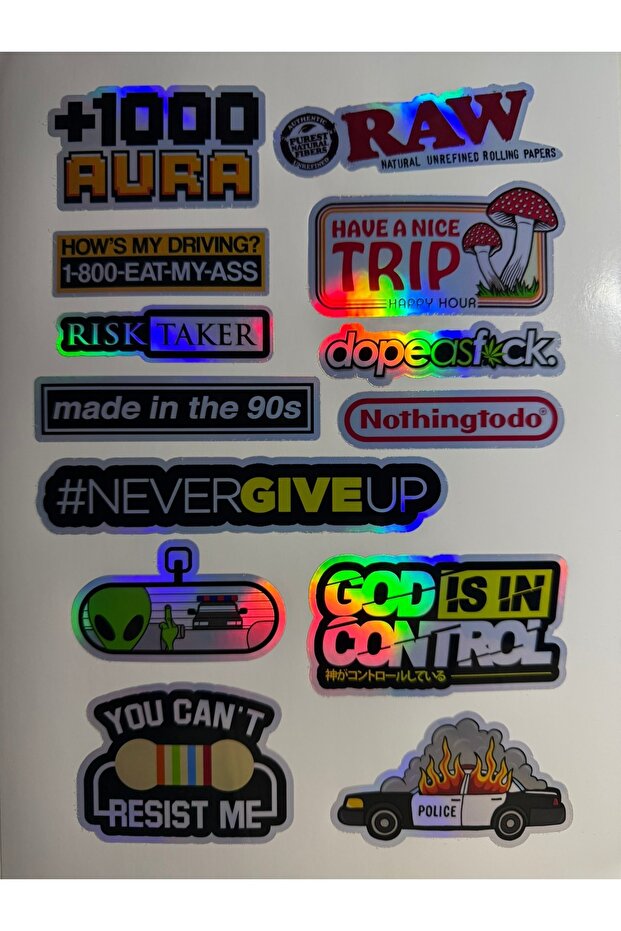 Laptop Sticker (Sticker) Notebook, Helmet, Wall, Bicycle, Motorcycle, Cabinet, Door