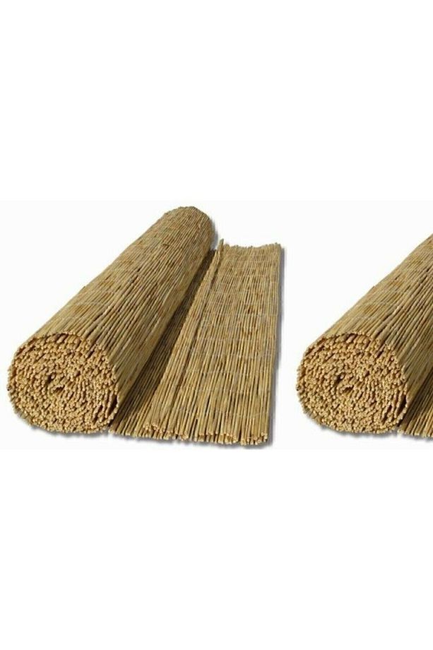 Kamış Çit Bambu Çit Hasır Çit 1x5 Metre Yükseklik 1 Metre En 5 Metre Doğal Kamış Gölgelik 1x5 Metre - 4