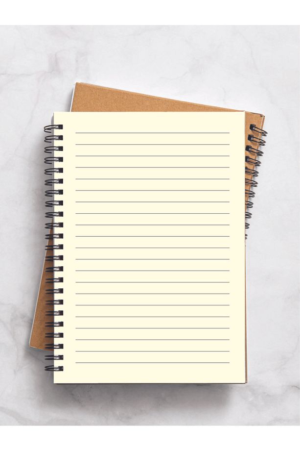 Kareli Ve Çizgili Defter Takımı - A5 - Çelik Spiral - 2x80 Sayfa - 6