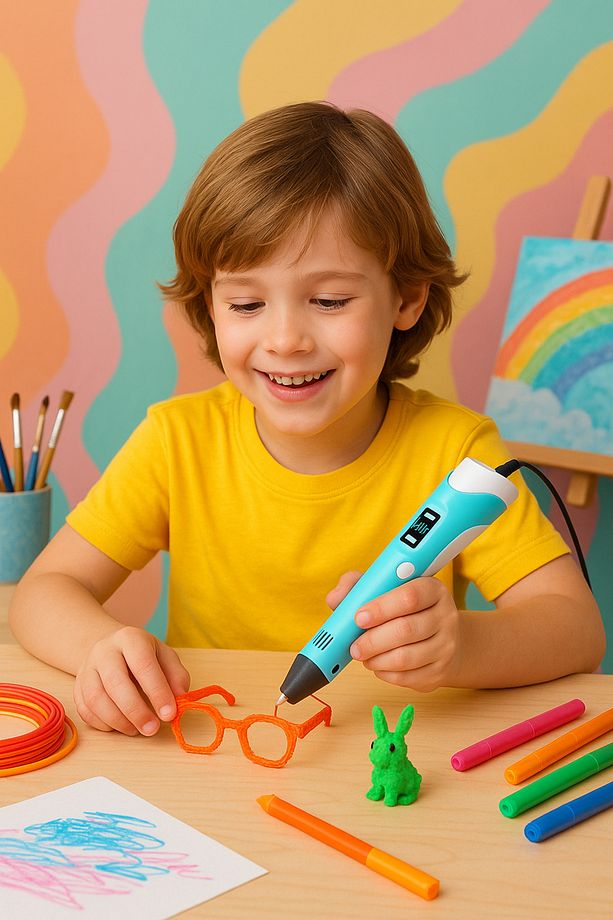 3d Pen Üç Boyutlu Yazıcı Kalem 50 Metre Flament Ile - 3