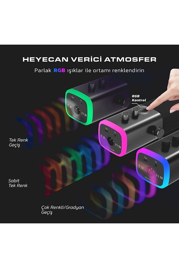 Am8 - Xlr/usb Rgb Dınamık Mıkrofon - 5