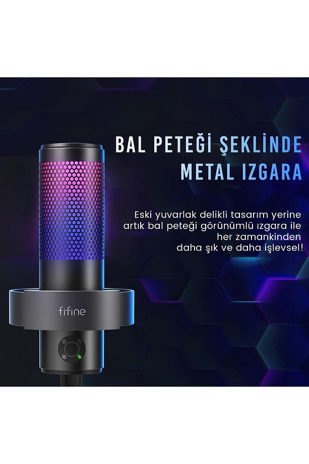 Ampligame A9 USB Oyuncu Yayıncı Bilgisayar Mikrofon - 7