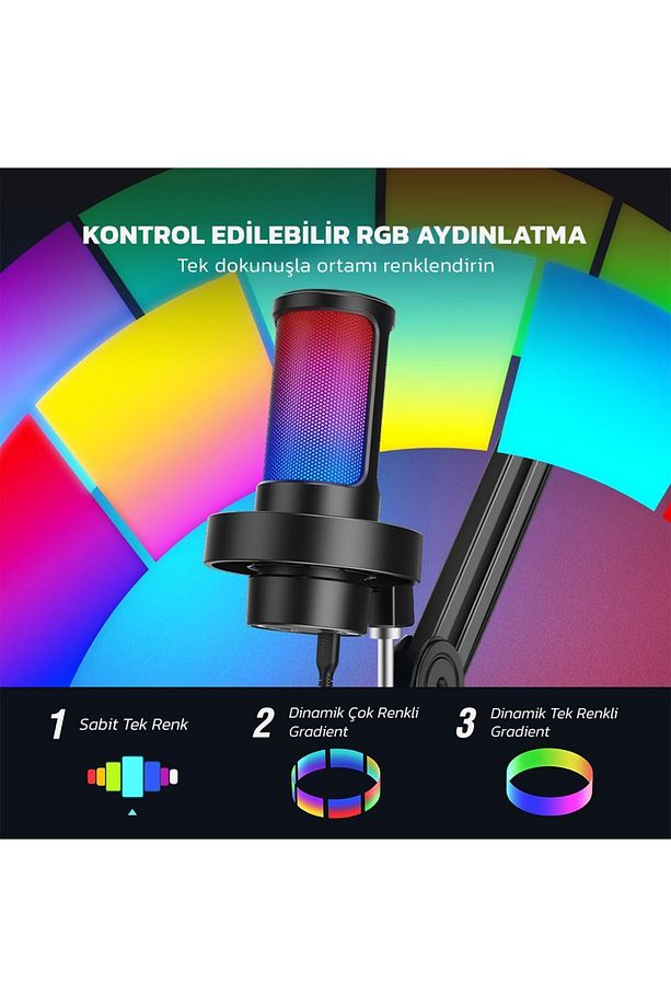 A8t- Ampligame Usb Yayıncı Bilgisayar Mikrofonu - 5