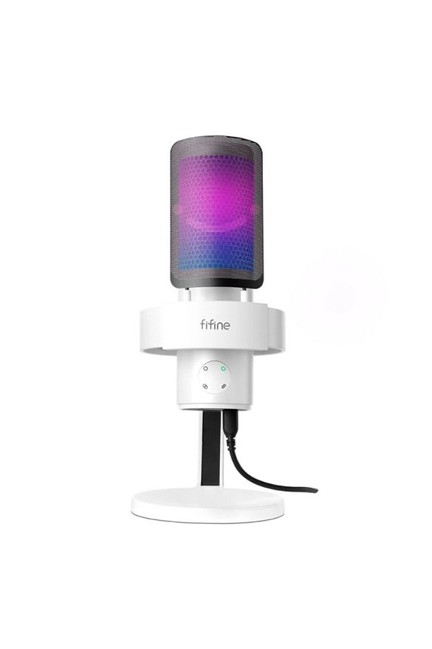 Ampligame A9W USB Oyuncu Yayıncı Bilgisayar Mikrofon Beyaz - 2