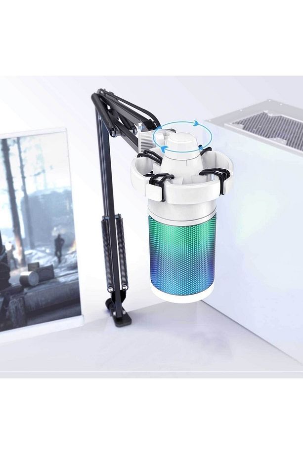 Ampligame A6t-w Youtuber - Gamer - Tiktok - Yayıncı Usb Mikrofon Seti Beyaz - 5