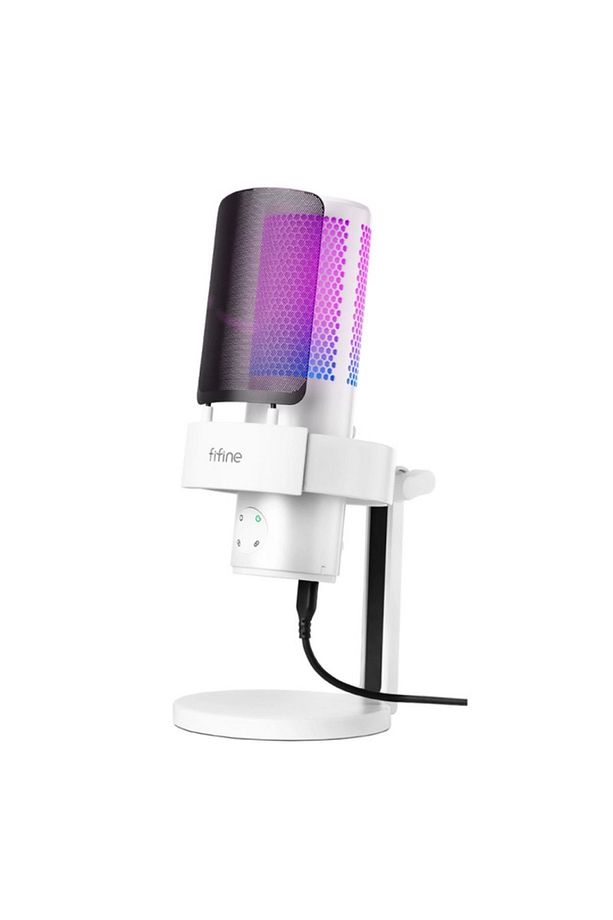 Ampligame A9W USB Oyuncu Yayıncı Bilgisayar Mikrofon Beyaz - 1