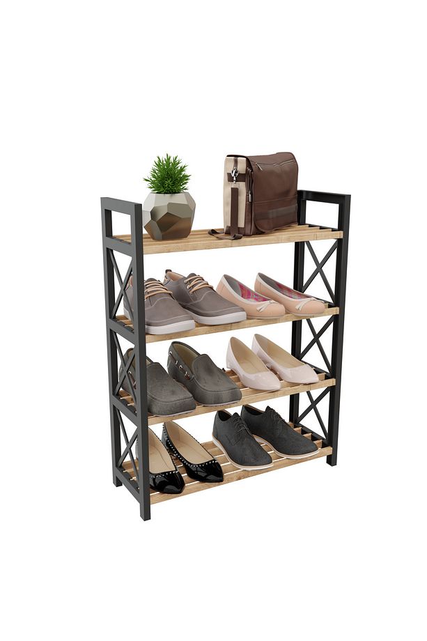 MASİF PLASTİK MDF AYAKKABILIK 4 KATLI - 7