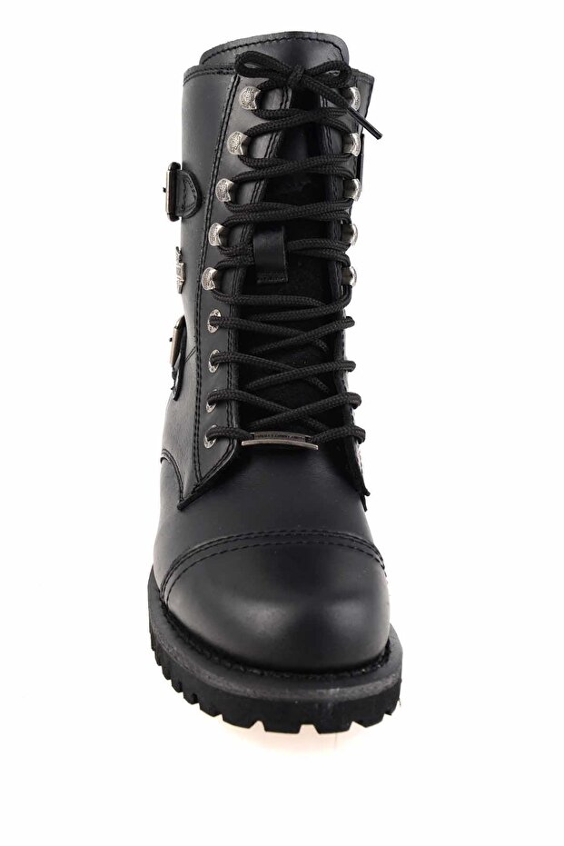 Belsa Black Deri Kadın Bot - 6