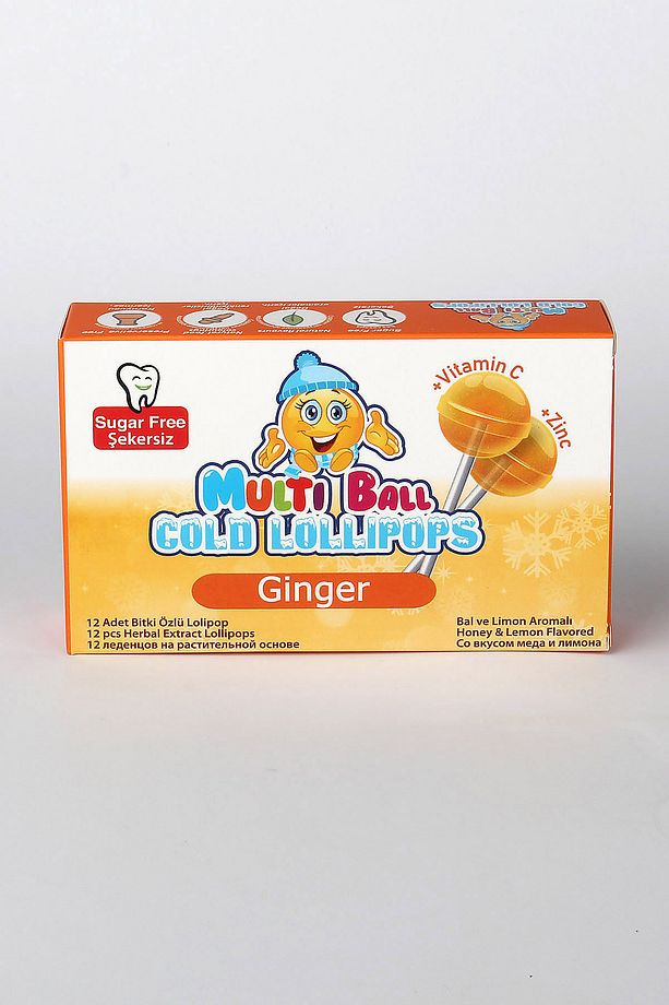 Cold ( Ballı /zencefil ) Lolipop 12 Adet - 5