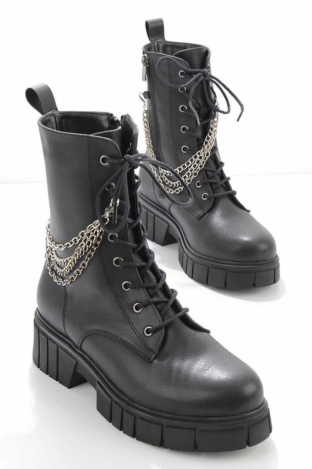 Siyah Kadın Bot & Bootie K02526091609 - 2