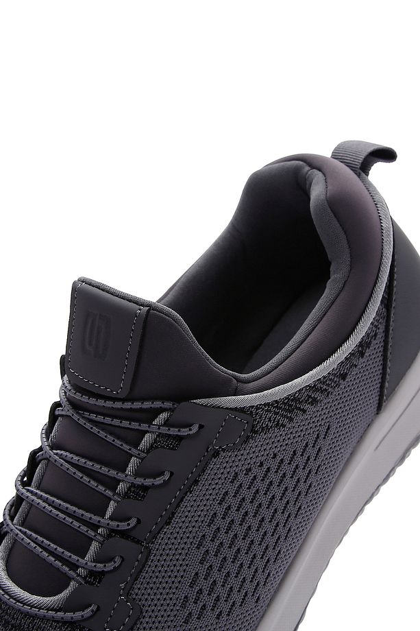 Zero Erkek Gri Bağcıklı Kalın Tabanlı Kumaş Sneaker 25sfd69046f - 7