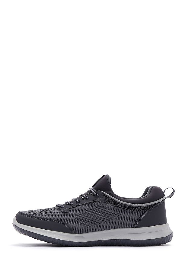 Zero Erkek Gri Bağcıklı Kalın Tabanlı Kumaş Sneaker 25sfd69046f - 2