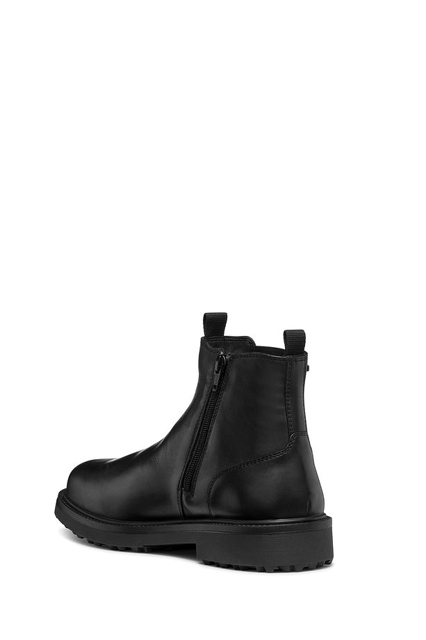 Erkek Siyah Lagorai Abx Fermuarlı Waterproof Deri Casual Bot U46hqb00043c9999 - 7