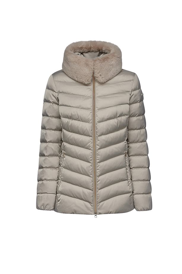Kadın Bej Bettanie Kürk Detaylı Mont W4626tt3122f5025 - 4