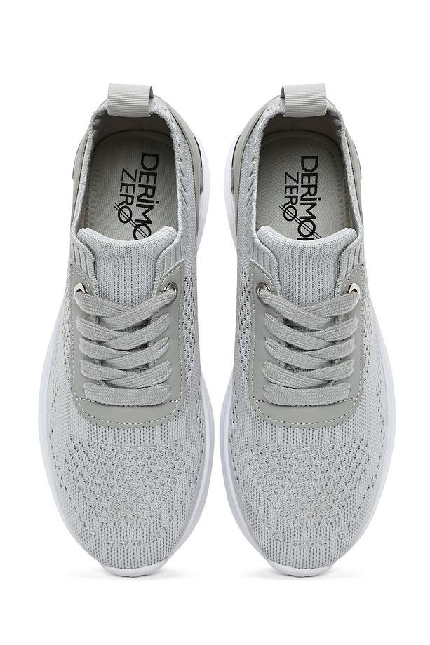 Zero Kadın Gri Bağcıklı Sneaker 25sfd43016f - 6