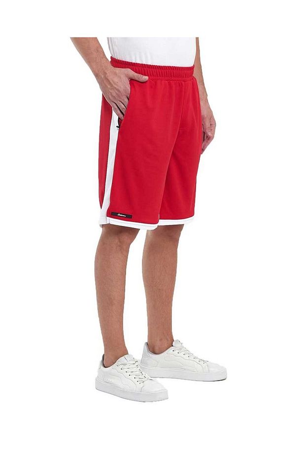 File Şeritli Jakarlı Polyester Erkek Spor Şort - 4