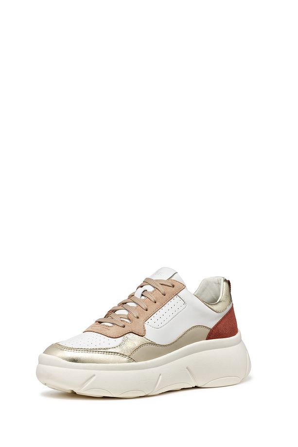Kadın Beyaz Nebula 2.0 X Bağcıklı Kalın Taban Deri Sneaker D45nhb085cfc1327 - 2