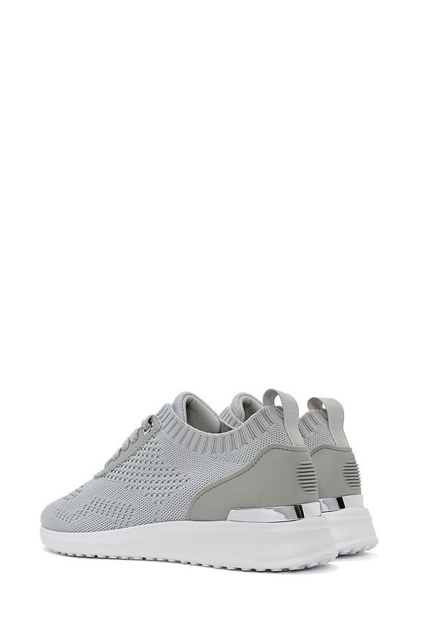 Zero Kadın Gri Bağcıklı Sneaker 25sfd43016f - 5