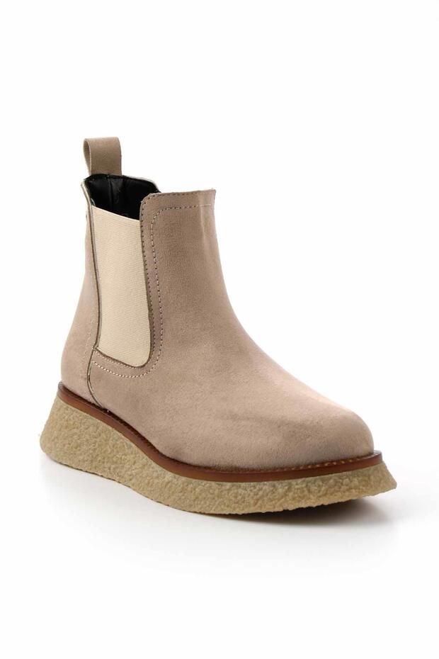 Bej Kadın Bot & Bootie K02538561402 - 3