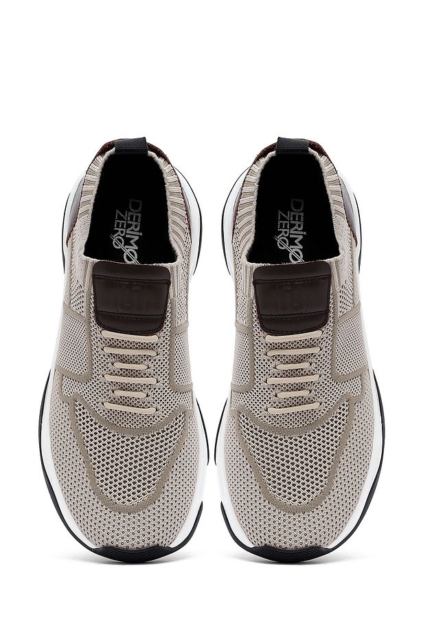 Zero Erkek Bej Kalın Tabanlı Kumaş Sneaker 25sfd69206f - 7