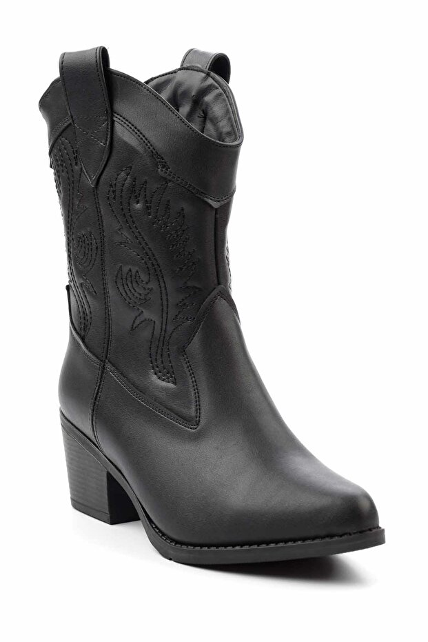 Siyah Kadın Bot & Bootie K02586888809 - 3
