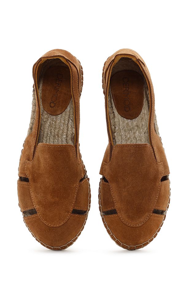 Kadın Taba Süet Deri Espadril 25SFD205110 - 6